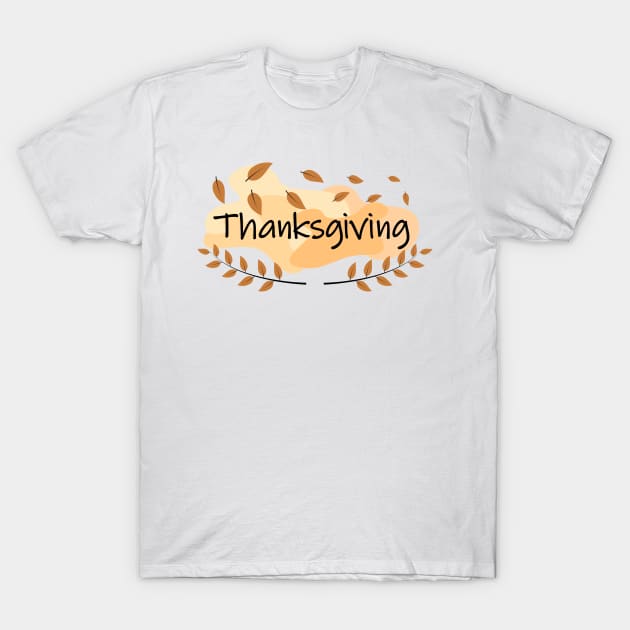 Happy thanksgiving with autumn leaves T-Shirt by JAG2B